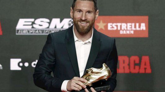 Lionel Messi recibió su sexta Bota de Oro como máximo goleador en Europa