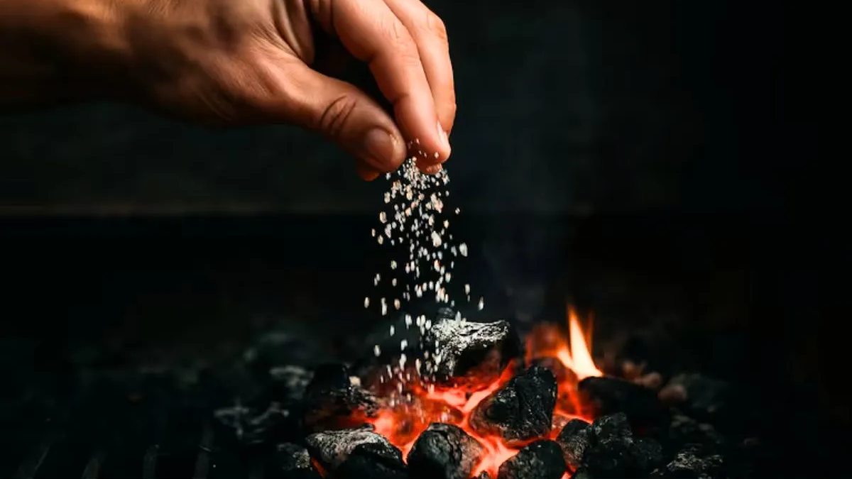 Por qué hay que tirar sal sobre las brasas del carbón cuando se hace asada y para qué sirve
