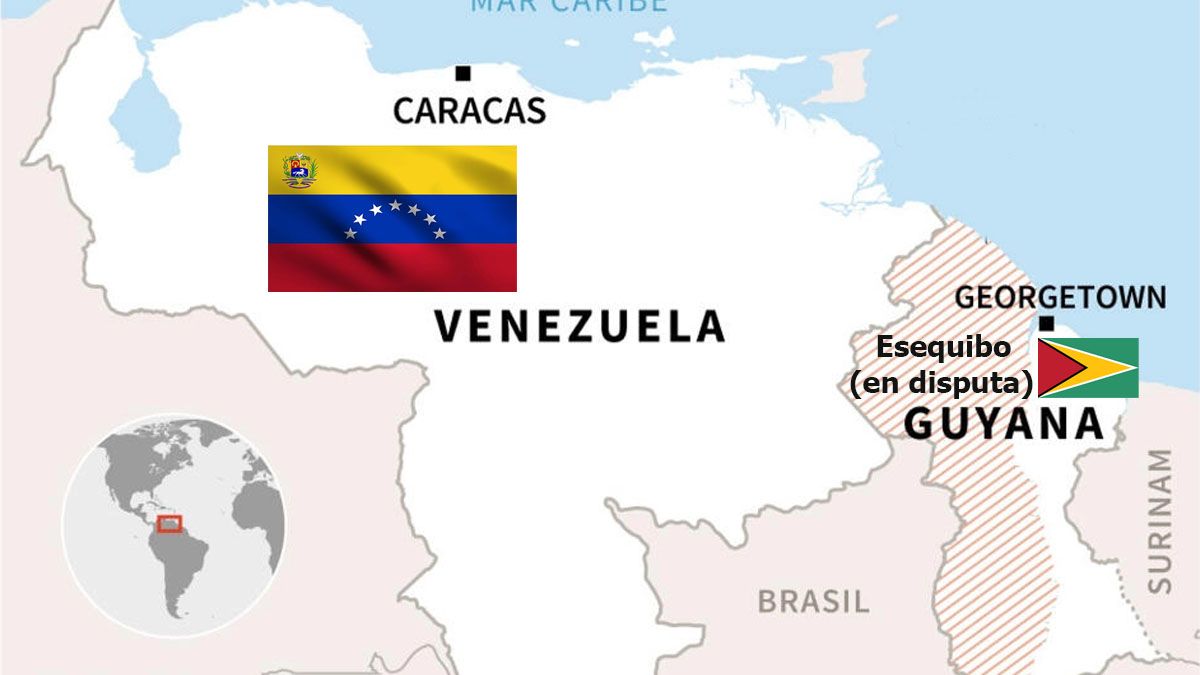La zona de Esequibo en disputa representa dos tercios del actual territorio de Guyana y es rico en petróleo y gas (Foto: gentileza El Debate).