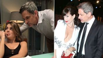 Rafael Ferro recreó su famosa foto mirándole los pechos a Griselda Siciliani