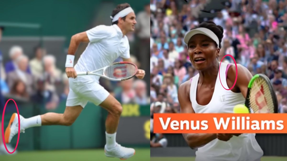 Roger Federer tuvo que cambiar su calzado en Wimbledon por tener la suela naranja. Y Venus Williams, su corpi&ntilde;o porque se ve&iacute;an los breteles "lilas". (Foto: Wimbledon)