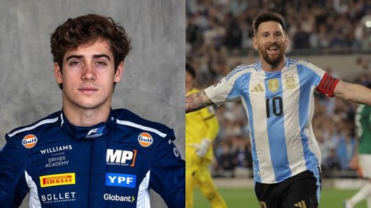 Franco Colapinto, rendido a los pies de Messi: el comentario que enloqueció a los fanáticos