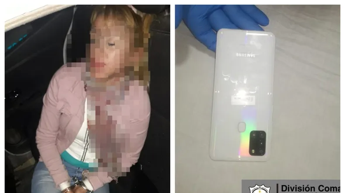 Iban a hacer un trío, pero ella les robó el celular en la puerta del hotel alojamiento