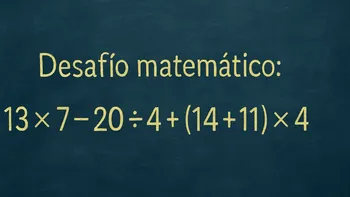 Desafío matemático: ¿en cuánto tiempo lográs resolverlo?