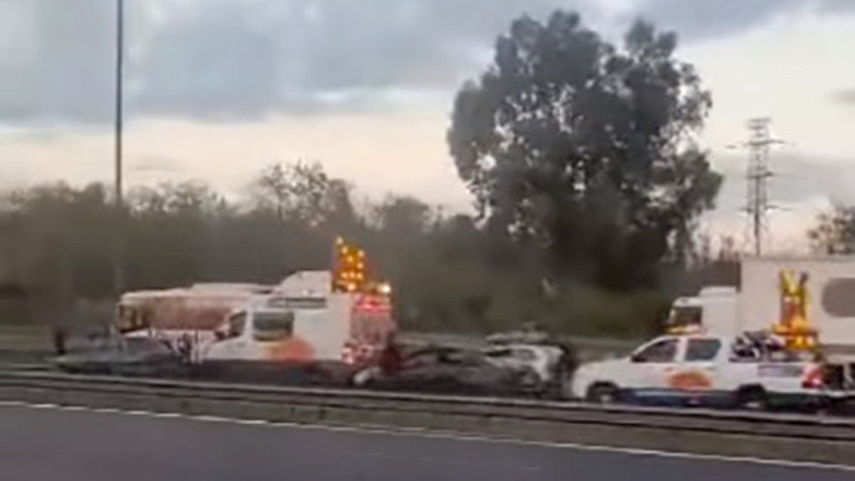 Iba en contramano por la autopista