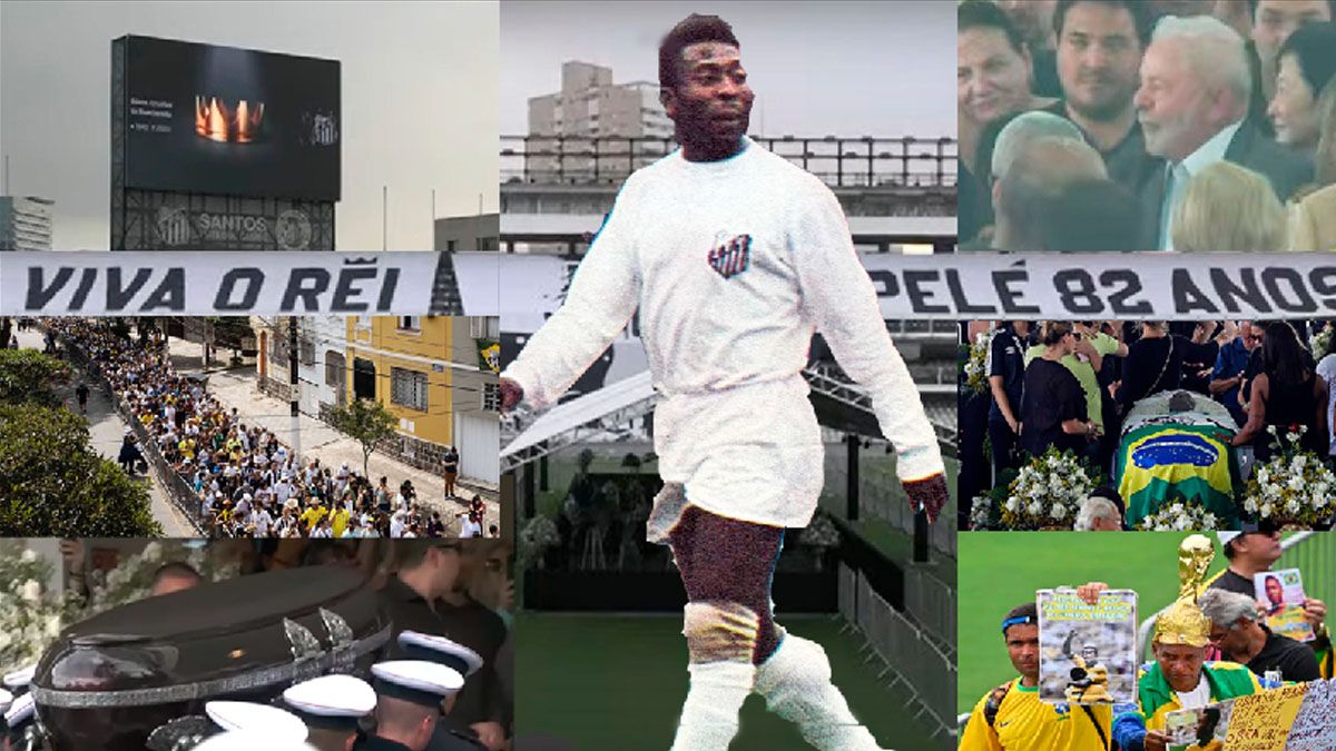 O Rei Pelé descansa para siempre en el cementerio de Santos. Leyenda del fútbol mundial (Foto: Archivo)