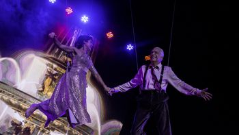 Alberto Cormillot bailó con sus nietas y voló ante mil personas