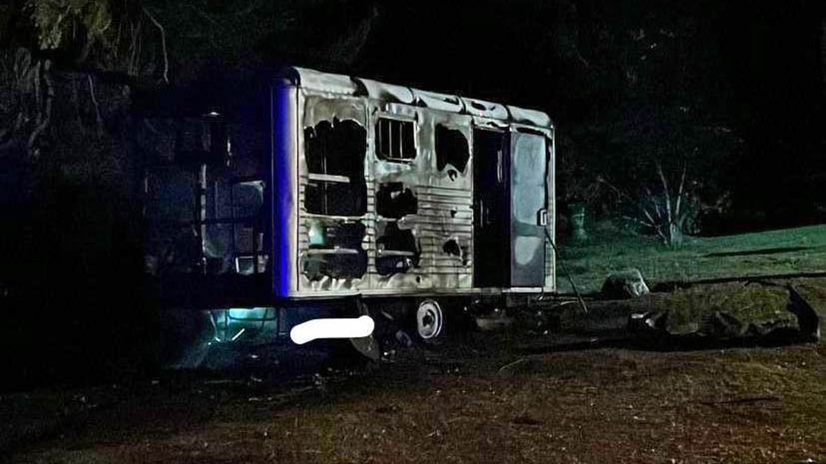 Mapuches incendiaron un puesto de Gendarmería en Villa Mascardi (Foto: portal Río Negro).
