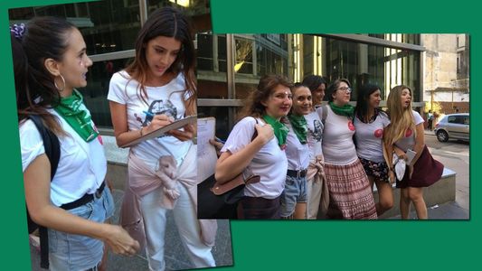 Calu Rivero, presente en el #8M