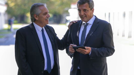 Alberto Fernández y Sergio Massa se mostraron juntos en Olivos para disipar las internas del Gabinete