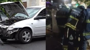 Impactante vuelco tras un violento choque en Saavedra: hay un menor entre las víctimas