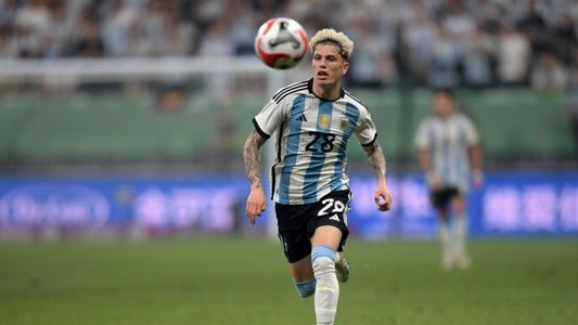 Alejandro Garnacho debutó con la Selección Argentina y protagonizó una curiosa jugada