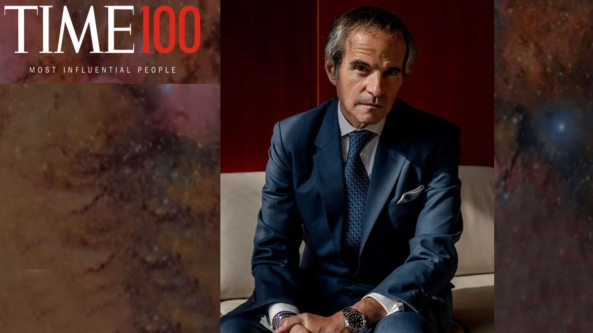 Rafael Grossi, el único argentino entre los 100 influyentes de la revista TIME. Es el titular de la Agencia Internacional de Energía Atómica y está propuesto como candidato para ser el próximo secretario general de las Naciones Unidas. ( Foto: TIME) 
