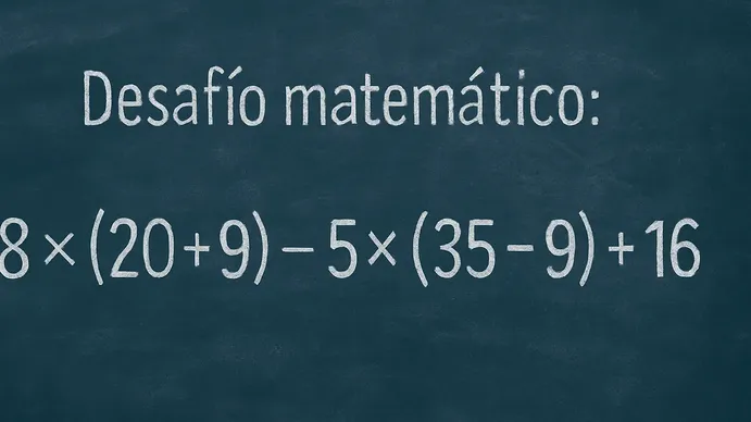Desafío matemático: pocos lo resuelven antes de los 10 segundos
