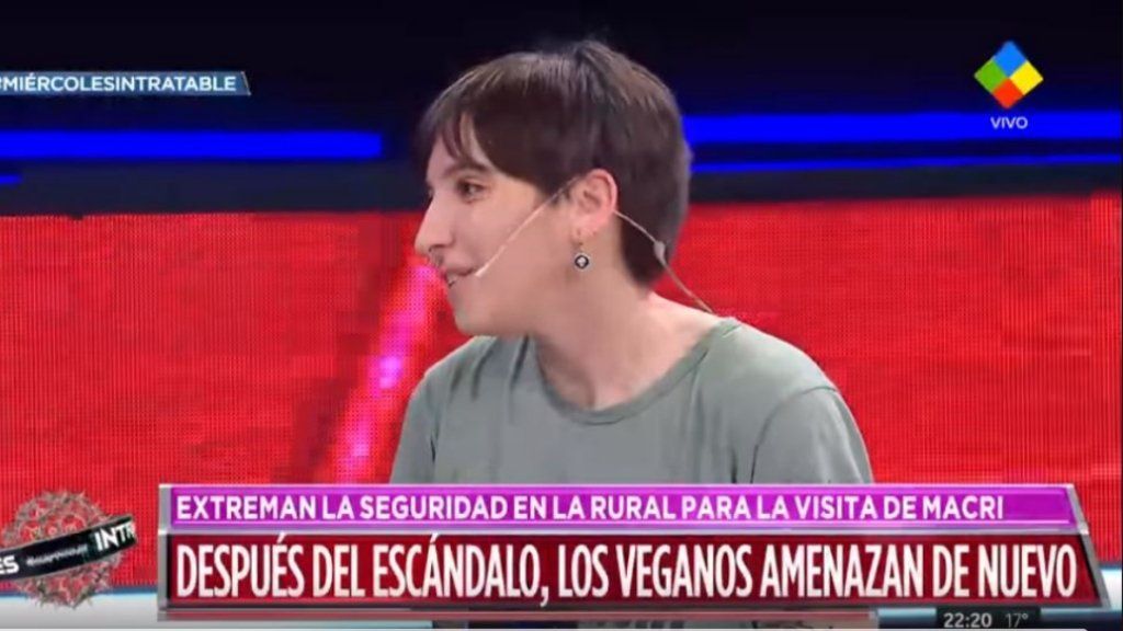 Magalí Ascón, activista vegana, en Intratables: Violan a las vacas