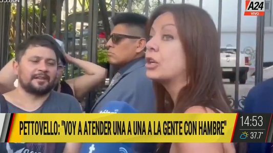 Sandra Pettovello en medio de una protesta de la UTEP: Voy a atender a los que tiene hambre, no a los referentes