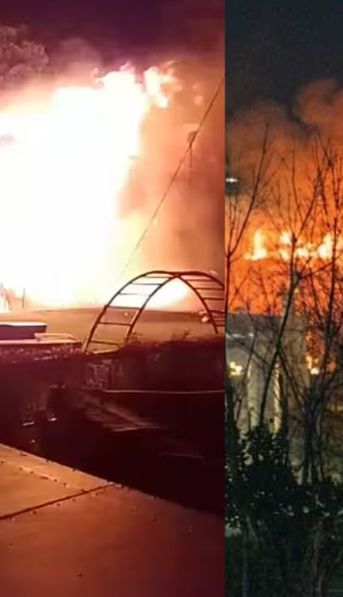 Incendio en el Club Náutico Olivos: el video que muestra la intensidad de las llamas