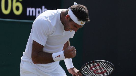 Wimbledon: Del Potro eliminó a Paire en sets corridos y está en octavos de final