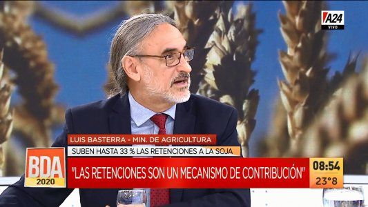 Basterra, sobre las retenciones a la soja: El Estado no busca recaudar más, sino distribuir mejor