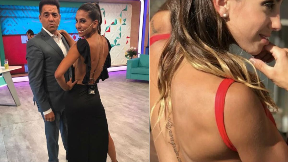 El nuevo y enorme tatuaje de Cinthia Fernández en la columna vertebral