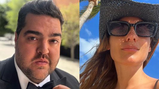 La contundente reacción de Pampita tras la desopilante foto de Darío Barassi imitándola en la playa