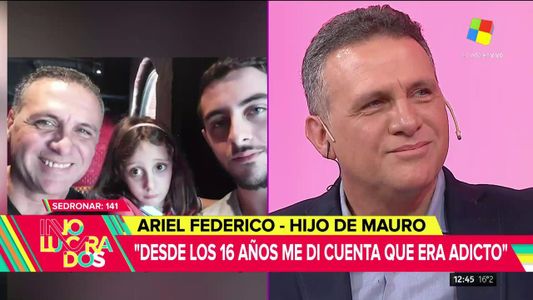 Mauro Federico se quebró al aire al hablar de la adicción a las drogas de su hijo Ariel