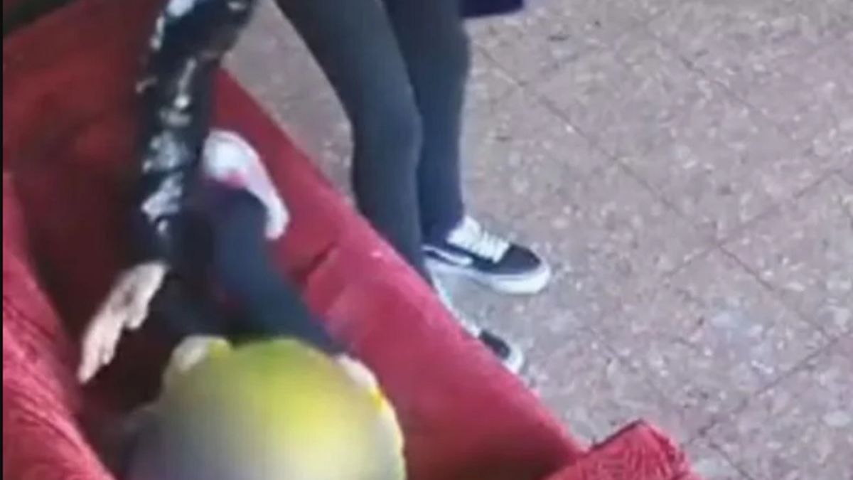 El violento episodio fue captado por una cámara. Foto: https://www.infoquilmes.com.ar/