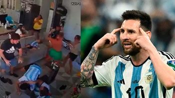 Miraban el partido hasta que el bebé apagó la tele antes del gol de Lio Messi, la reacción de todos se volvió viral