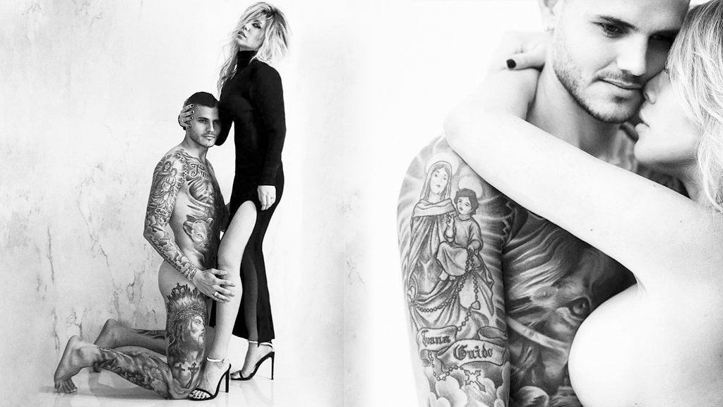 Mauro Icardi, desnudo a los pies de Wanda Nara