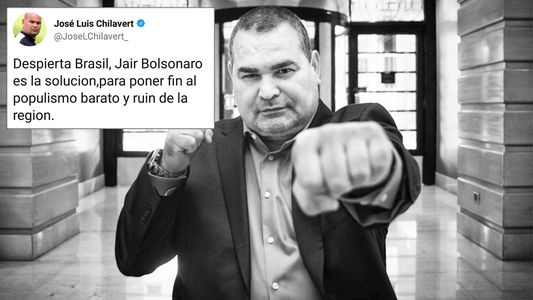 Chilavert se expresa en redes a favor de Bolsonaro y lo tildan de fascista