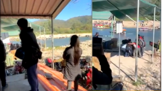 Video: estalló una guerra campal entre bagayeros y la Policía por el ingreso de mercadería