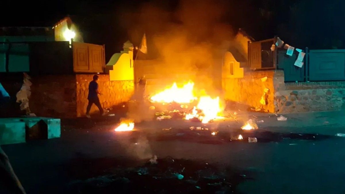 Conflicto en La Rioja. (Fuente: @ManfraLuis)