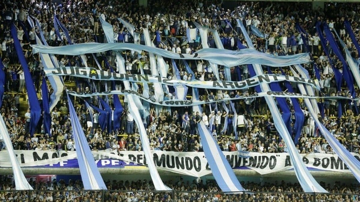 La barra brava de Boca estuvo presente en Rusia 2018 pero no podrá estar en Qatar 2022. (Foto: AP)&nbsp;