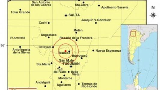 Un sismo de 5,6 grados sacudió a Tucumán este lunes por la madrugada