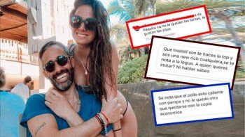 Tefi Russo, la mujer de Pollo Álvarez, se cansó de que la insulten y mostró todos los mensajes que recibe