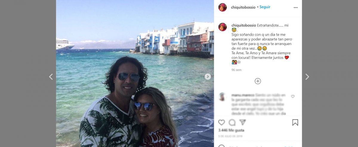 Chiquito Bossi y su mujer antes del embarazo y el ACV