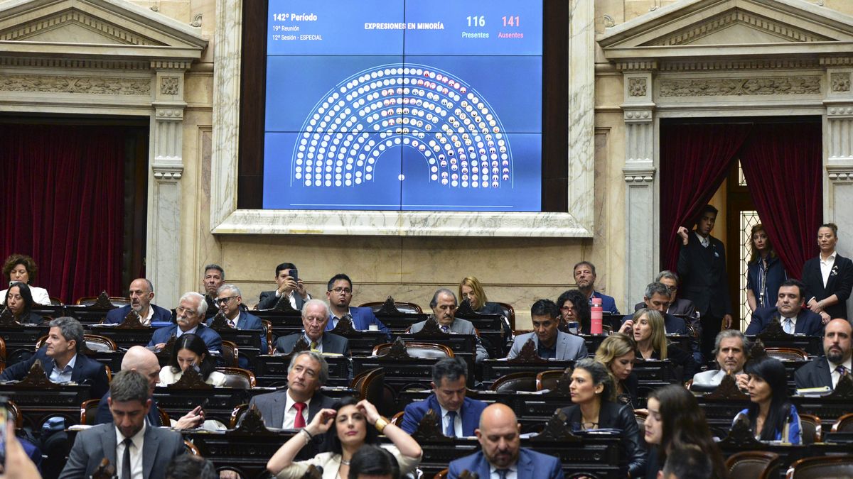 Diputados: por falta de quórum