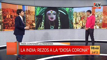 Así sacerdotes hindúes le rezan a las Diosas Corona