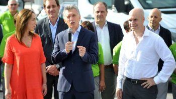 Macri se reunió con Vidal y Larreta y les dijo que no peligra la obra pública, a pesar de los recortes