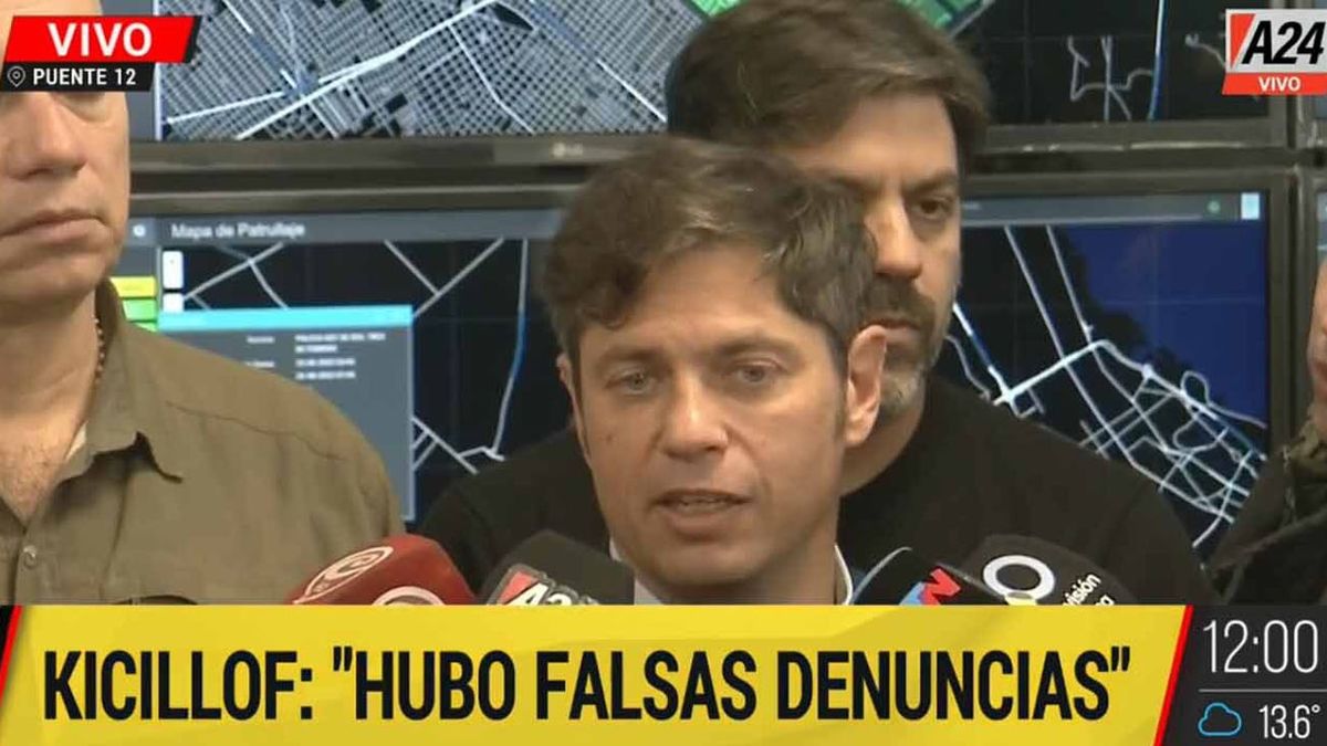 Reunión de Axel Kicillof y Berni por la seguridad en la Provincia: ya son 94 los detenidos