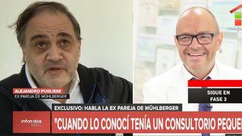 Alejandro Pugliese, ex pareja de Mühlberger: Es un psicópata, me clavó un cuchillo en la sien