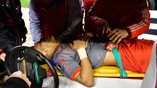 Maxi Meza no tiene ninguna lesión después del choque con Armani