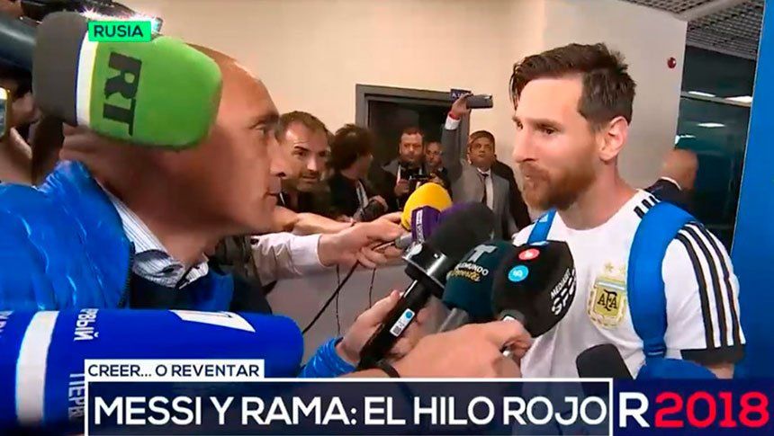 Una cábala de Lionel Messi dejó helado a un periodista después de la agónica clasificación ante Nigeria
