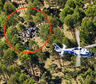 Tragedia aérea: dos aviones chocaron en pleno vuelo durante una práctica de acrobacias