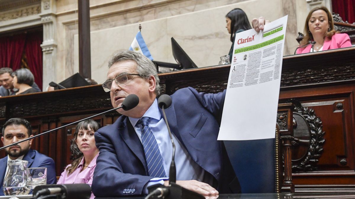 Agustín Rossi, durante su paso por Diputados de este miércoles (Foto: prensa de Diputados).