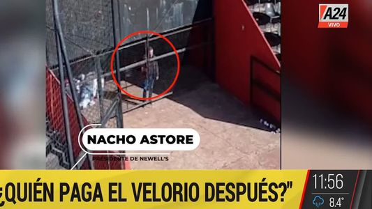 Escándalo por una bandera narco en Newell´s: el video que compromete al presidente del club