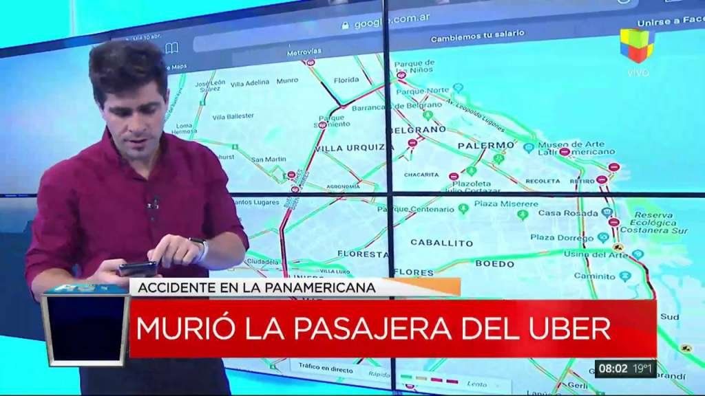 Una camioneta chocó a 200 km/h contra un Uber en Panamericana: murió la pasajera