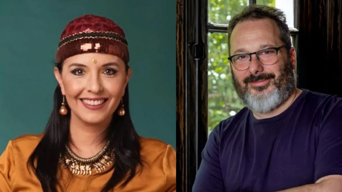 La tarotista Jimena La Torre y el periodista Gerardo Rozín, recientemente fallecido.&nbsp;