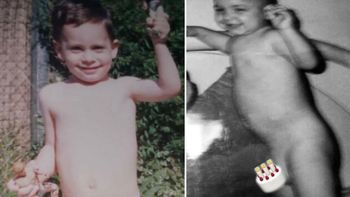 Maluma imitó la foto la foto de Federico Bal de niño y sin ropa en las redes