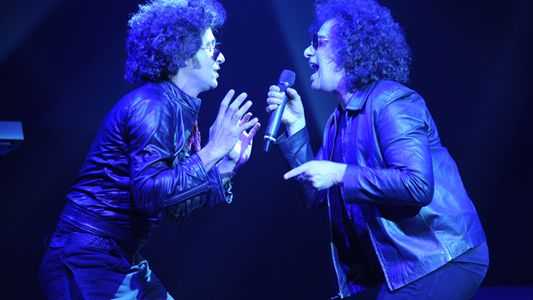 Andrés Calamaro se subió al escenario con Martín Bossi